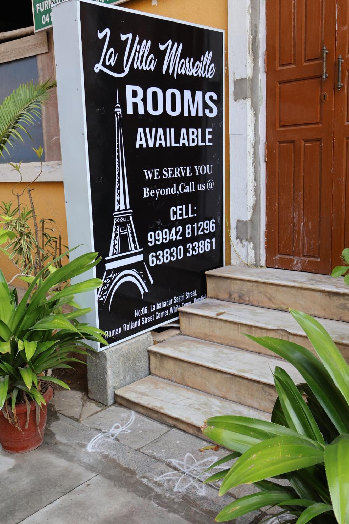 La Villa Marseille Pondicherry Bagian luar foto