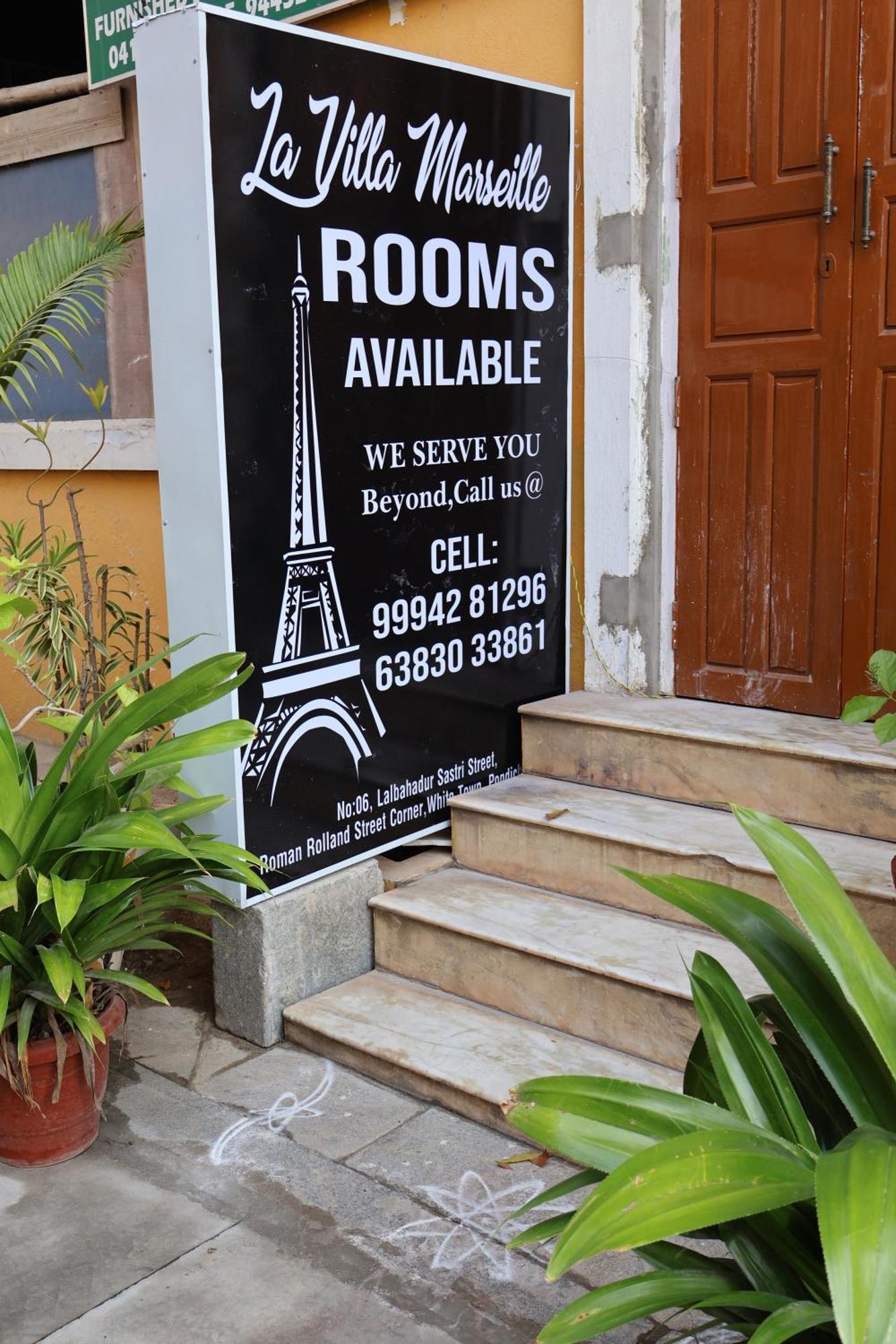 La Villa Marseille Pondicherry Bagian luar foto